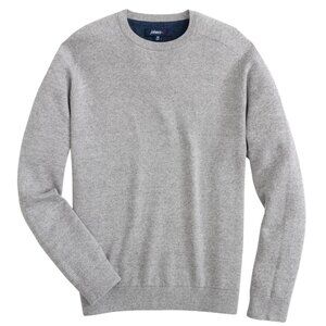 johnnie-O Medlin Cotton Blend Crewneck Sweater – Light Gray
